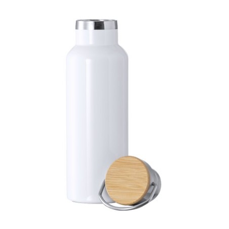Bidon Thermique Personnalisé Sublimation Ying Matières : bambou Couleurs : blanc livraison express 24h 48h