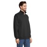 Sweat Zip Col Confortable et Éthique Personnalisé - Conrad Taille textile : 4XL Couleurs : noir objet promotionnel éco-responsab