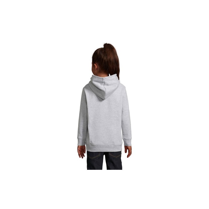 Sweat Capuche Éco-responsable et Stylé pour Enfant - CONDOR KIDS Taille textile : XXL Couleurs : gris chiné objet publicitaire r