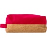 Trousse de toilette  et pratique en polyester - Lynn Matières : liège Couleurs : rouge personnalisable avec votre logo