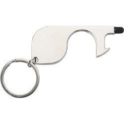 Ouvre-porte personnalisé en métal avec jeton Alivia - Sécurité et style pas cher Matières : silicone Couleurs : argenté 2