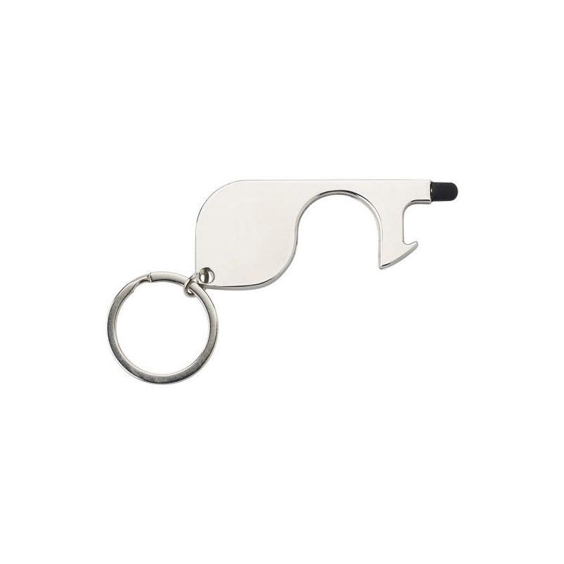 Ouvre-porte personnalisé en métal avec jeton Alivia - Sécurité et style pas cher Matières : silicone Couleurs : argenté personna
