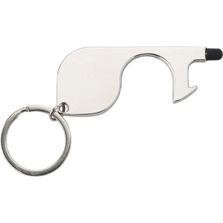 Ouvre-porte personnalisé en métal avec jeton Alivia - Sécurité et style pas cher Matières : silicone Couleurs : argenté personna
