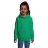 Sweat Capuche Éco-responsable et Stylé pour Enfant - CONDOR KIDS Taille textile : XXL Couleurs : vert prairie personnalisation s