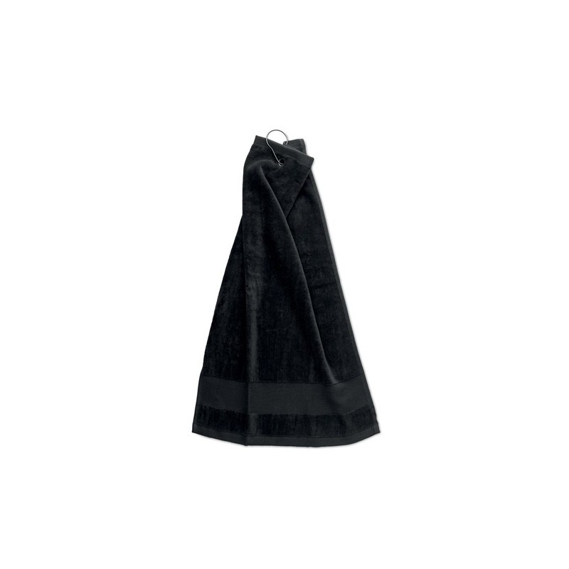 Serviette de golf en coton personnalisée HITOWGO Matières : coton Couleurs : noir