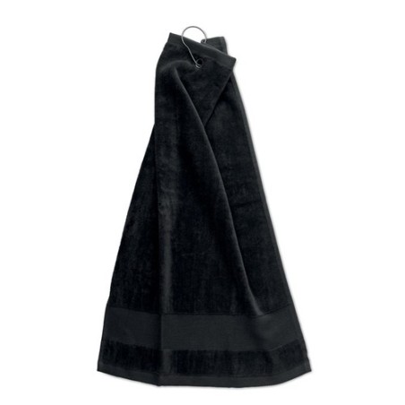 Serviette de golf en coton personnalisée HITOWGO Matières : coton Couleurs : noir