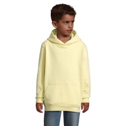 Sweat Capuche Éco-responsable et Stylé pour Enfant - CONDOR KIDS Taille textile : 5XL Couleurs : jaune clair cadeau collaborateu