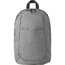 Sac à dos  en polyester personnalisé - Haley Couleurs : gris
