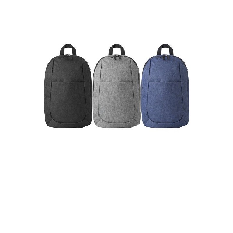 Sac à dos  en polyester personnalisé - Haley Couleurs : gris goodies publicitaire événementiel
