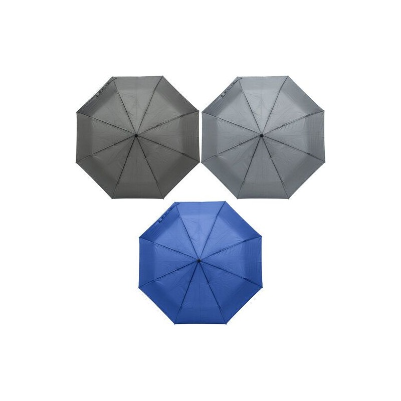 Parapluie pliable personnalisé et publicitaire - Conrad Matières : polyester Couleurs : noir goodies publicitaire événementiel