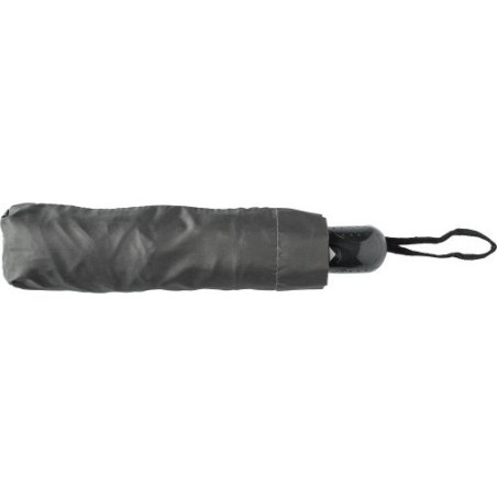 Parapluie pliable personnalisé et publicitaire - Conrad Matières : polyester Couleurs : noir cadeau collaborateur premium