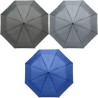 Parapluie pliable personnalisé et publicitaire - Conrad Matières : polyester Couleurs : bleu marquage laser ultra précis