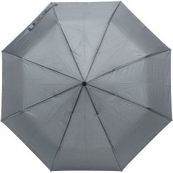 Parapluie pliable personnalisé et publicitaire - Conrad Matières : polyester Couleurs : gris personnalisable avec votre logo