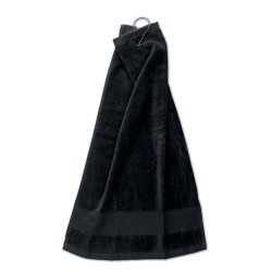Serviette de golf en coton personnalisée HITOWGO Matières : coton Couleurs : noir 2