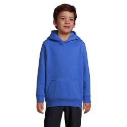 Sweat Capuche Éco-responsable et Stylé pour Enfant - CONDOR KIDS Taille textile : XXL Couleurs : bleu royal
