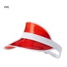 Visière personnalisable  - Objet publicitaire - Narim Matières : PVC Couleurs : rouge objet promotionnel éco-responsable