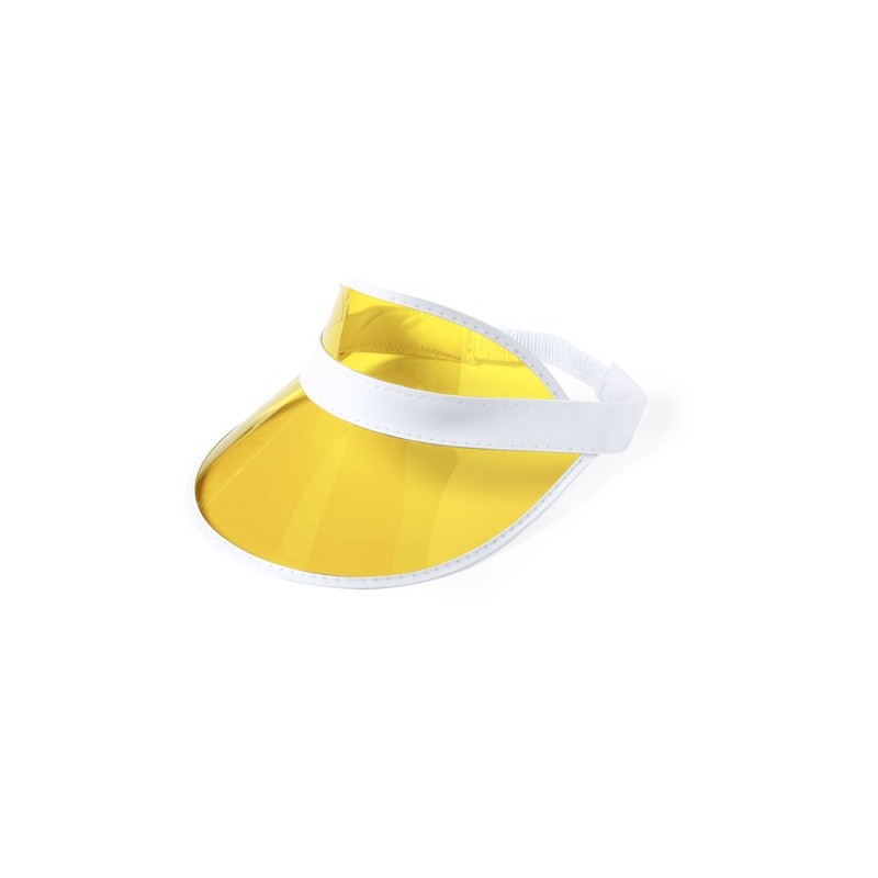 Visière personnalisable  - Objet publicitaire - Narim Matières : PVC Couleurs : jaune cadeau entreprise pas cher