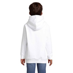 Sweat Capuche Éco-responsable et Stylé pour Enfant - CONDOR KIDS Taille textile : 5XL Couleurs : blanc goodies publicitaire dura