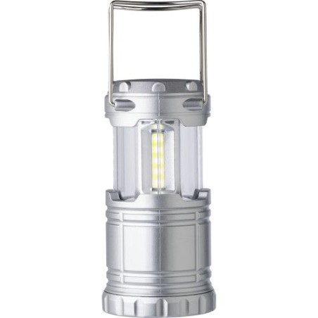 Lampe de camping rétractable légère et pratique personnalisée - Jordan Matières : plastique Couleurs : argenté personnalisable a