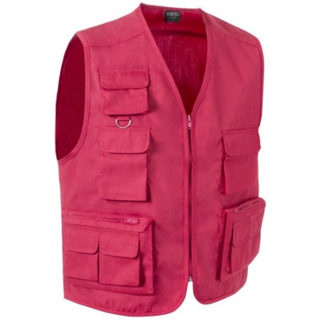 Gilet personnalisé unique reporter soviétique Matières : coton Taille textile : L Couleurs : beige goodies publicitaire durable