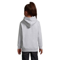 Sweat Capuche Éco-responsable et Stylé pour Enfant - CONDOR KIDS Taille textile : 5XL Couleurs : gris chiné objet publicitaire r