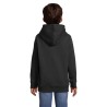 Sweat Capuche Éco-responsable et Stylé pour Enfant - CONDOR KIDS Taille textile : 3XL Couleurs : noir impression logo haute qual