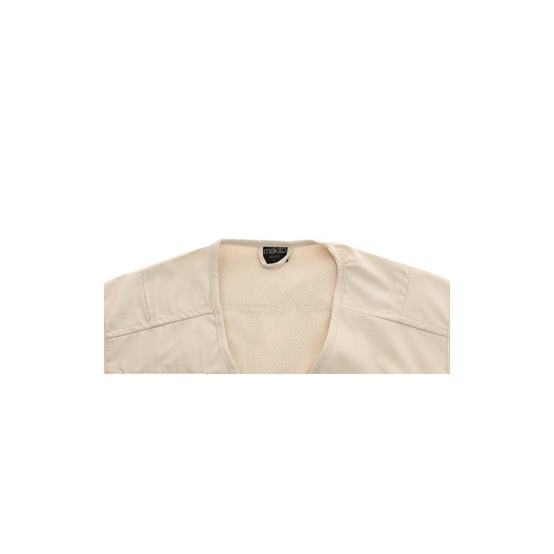 Gilet personnalisé unique reporter soviétique Matières : coton Taille textile : L Couleurs : rouge livraison express 24h 48h