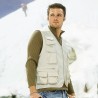Gilet personnalisé unique reporter soviétique Matières : coton Taille textile : L Couleurs : rouge impression haute définition
