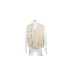 Gilet personnalisé unique reporter soviétique Matières : coton Taille textile : XXL Couleurs : bleu marine cadeau client origina