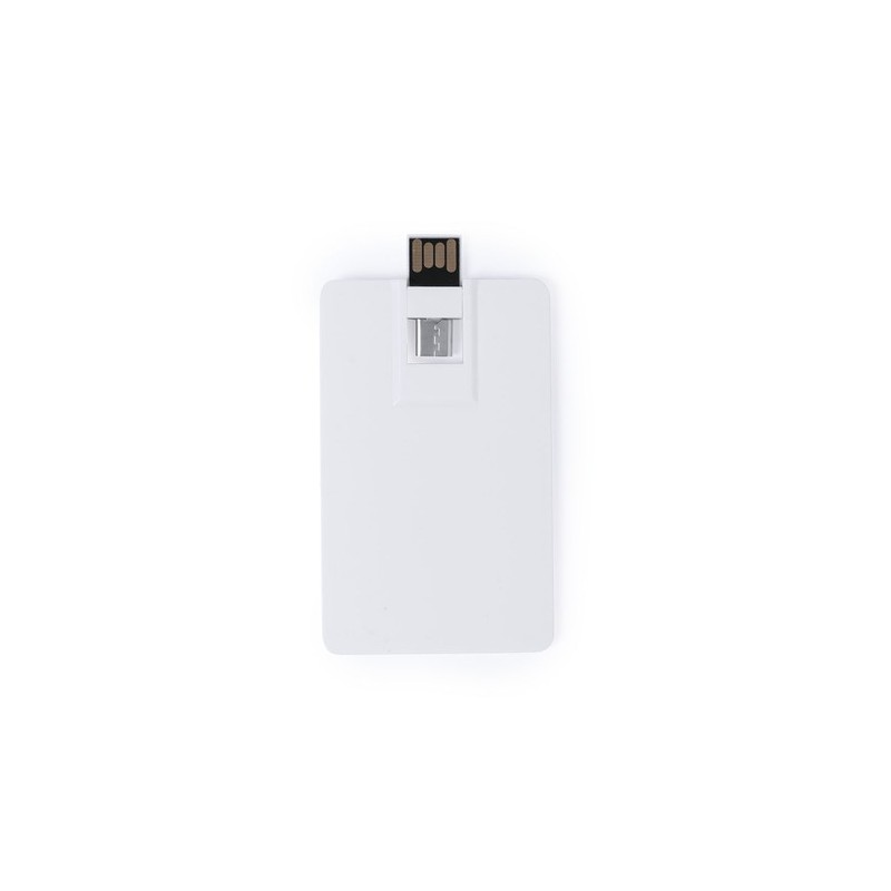 Clé USB Personnalisée 16Go Éco-responsable - Milen Couleurs : blanc personnalisable avec votre logo