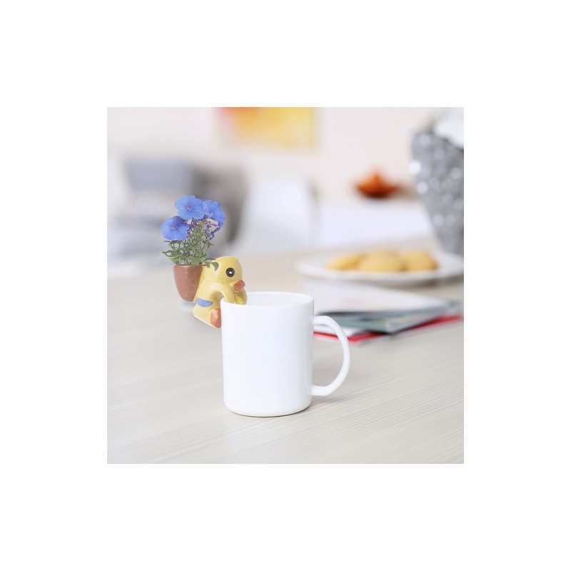 Pot de Fleurs Uniques Publicitaires Chupon Matières : céramique marquage laser ultra précis