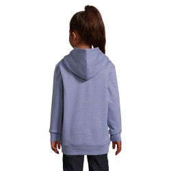Sweat Capuche Éco-responsable et Stylé pour Enfant - CONDOR KIDS Taille textile : 3XL Couleurs : bleu personnalisation sur mesur