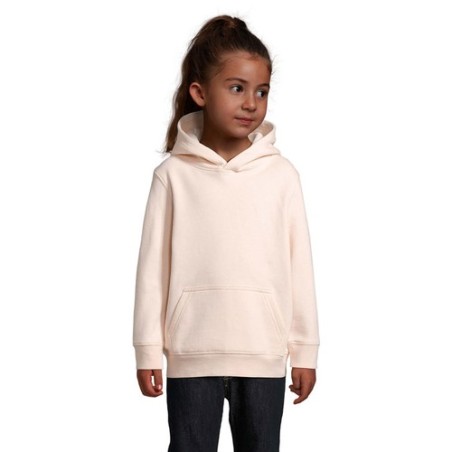 Sweat Capuche Éco-responsable et Stylé pour Enfant - CONDOR KIDS Taille textile : XL Couleurs : rose crémeux goodies entreprise 