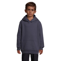 Sweat Capuche Éco-responsable et Stylé pour Enfant - CONDOR KIDS Taille textile : L Couleurs : french navy impression haute défi