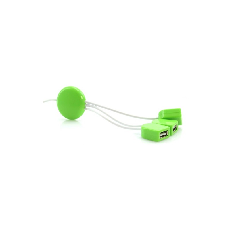 Hub USB Personnalisé Éco-responsable - Accessoire Informatique Pod Couleurs : rouge cadeau client original