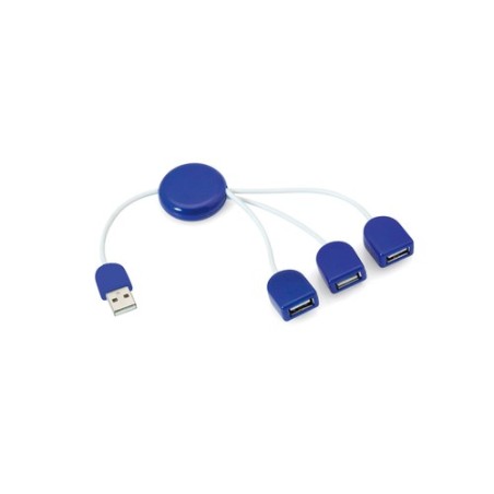 Hub USB Personnalisé Éco-responsable - Accessoire Informatique Pod Couleurs : rouge cadeau client original