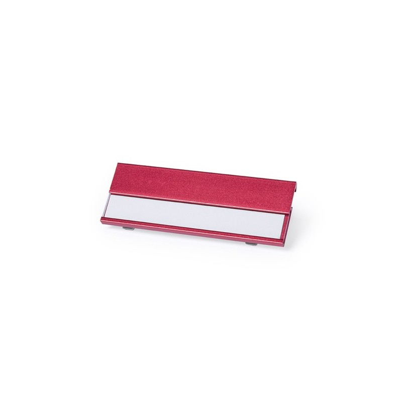 Porte-badge personnalisé  Badge Bindel Matières : aluminium Couleurs : argenté objet promotionnel éco-responsable