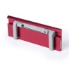 Porte-badge personnalisé  Badge Bindel Matières : aluminium Couleurs : fuchsia goodies publicitaire durable