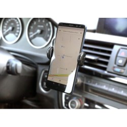Support de téléphone  en ABS pour auto Clayton Matières : plastique Couleurs : noir cadeau entreprise pas cher