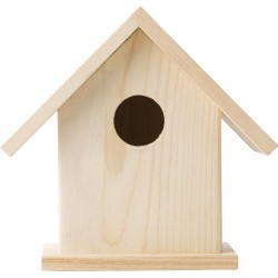 Nichoir en bois personnalisé créatif pas cher - Wesley Matières : bois Couleurs : brun
