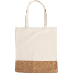 Sac Shopping Éco-responsable en Coton et Liège - Personnalisé Dalia Matières : liège Couleurs : kaki 2