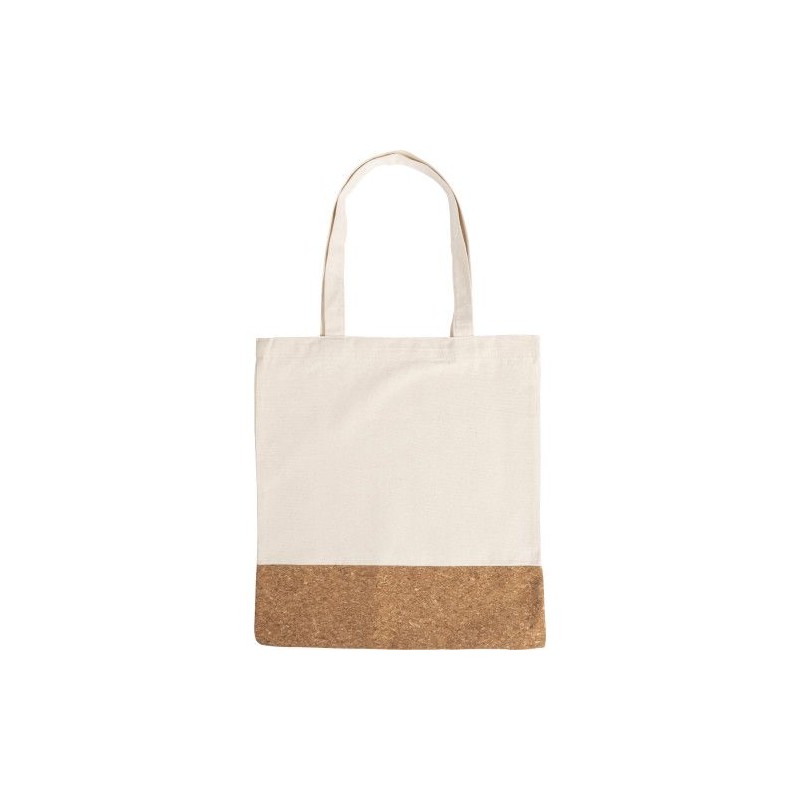 Sac Shopping Éco-responsable en Coton et Liège - Personnalisé Dalia Matières : liège Couleurs : kaki personnalisable avec votre 