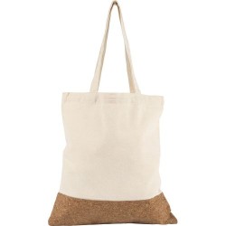 Sac Shopping Éco-responsable en Coton et Liège - Personnalisé Dalia Matières : liège Couleurs : kaki marquage laser ultra précis