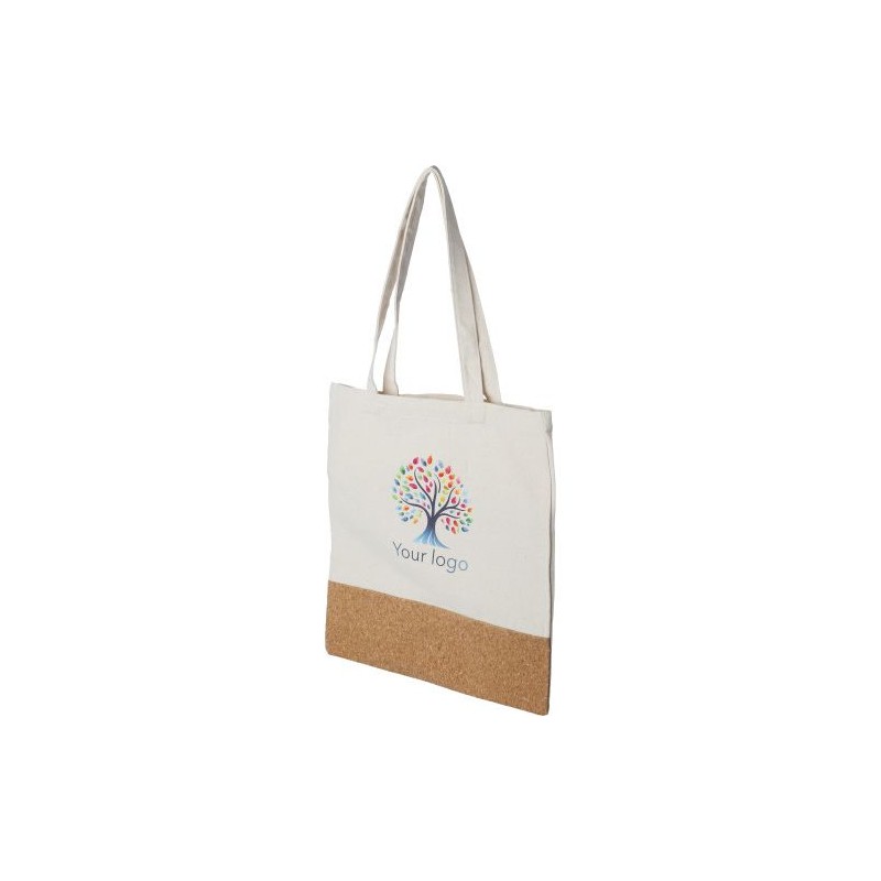 Sac Shopping Éco-responsable en Coton et Liège - Personnalisé Dalia Matières : liège Couleurs : kaki objet promotionnel éco-resp