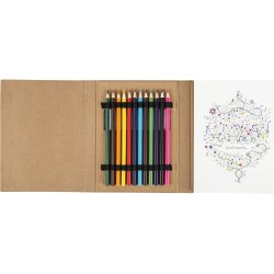 Carnet à dessins créatif idéal - Kora Matières : papier Couleurs : brun cadeau entreprise pas cher