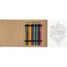Carnet à dessins créatif idéal - Kora Matières : papier Couleurs : brun cadeau entreprise pas cher