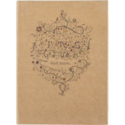 Carnet à dessins créatif idéal - Kora Matières : papier Couleurs : brun goodies publicitaire événementiel