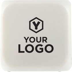 Horloge de bureau lumineuse personnalisée cube Leona avec changement de couleurs Matières : HIPS Couleurs : blanc cadeau entrepr