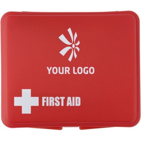 Kit Économique Personnalisé de Premiers Secours Diana Matières : plastique Couleurs : rouge cadeau entreprise pas cher