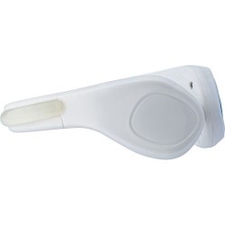 Bracelet personnalisé en silicone et ABS avec LED - Rosanna Matières : silicone Couleurs : blanc